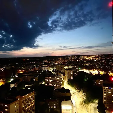 דירה Luksusowy Z Widokiem, Basenem I Sauna Hanza Tower 19th Floor