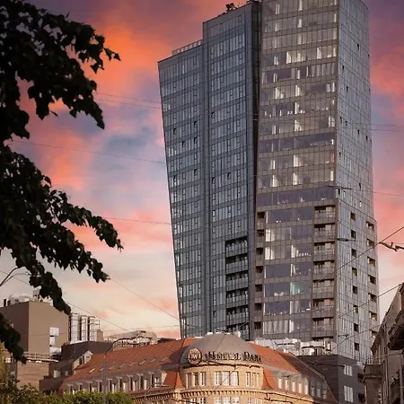 Luksusowy Z Widokiem, Basenem I Sauna Hanza Tower 19th Floor דירה שצ'צ'ין