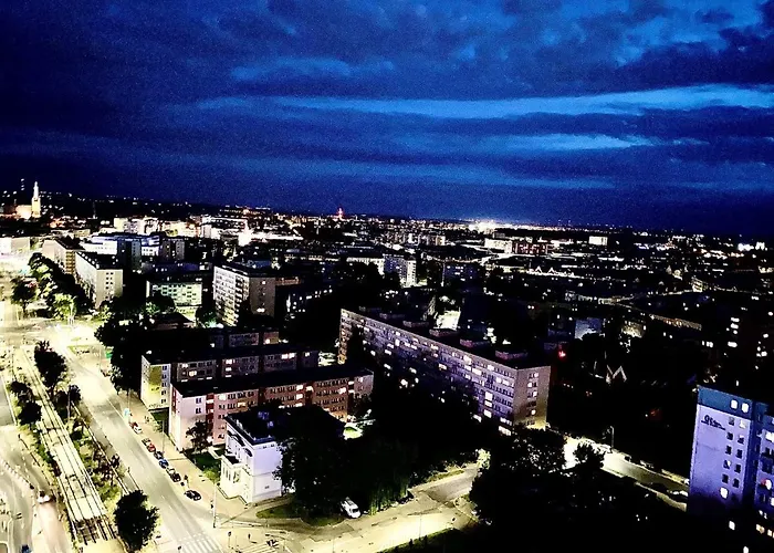 Luksusowy Z Widokiem, Basenem I Sauna Hanza Tower Apartment *