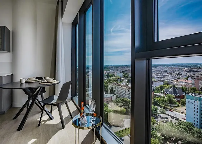 Apartment Luksusowy Z Widokiem, Basenem I Sauna Hanza Tower Szczecin