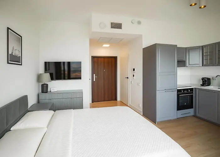 Apartment Luksusowy Z Widokiem, Basenem I Sauna Hanza Tower